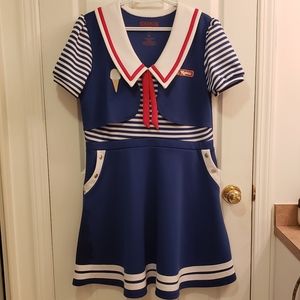 Stranger Things Hot Topic Size XL Scoop Ahoy Dress